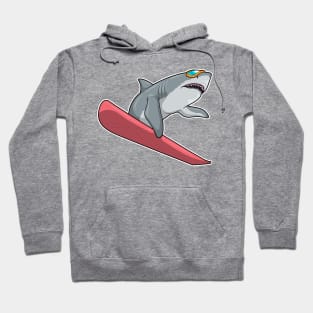 Shark Snowboarder Snowboard Hoodie